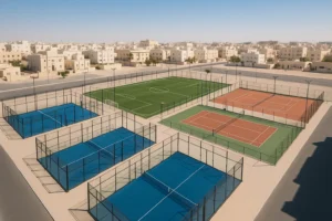 إنشاء وتركيب الملاعب الرياضية