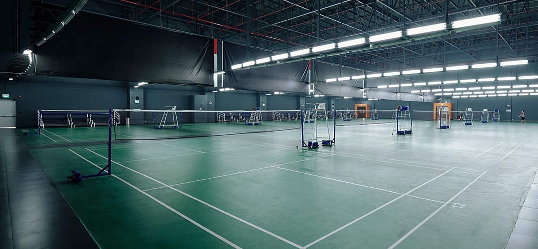 constructing a badminton court